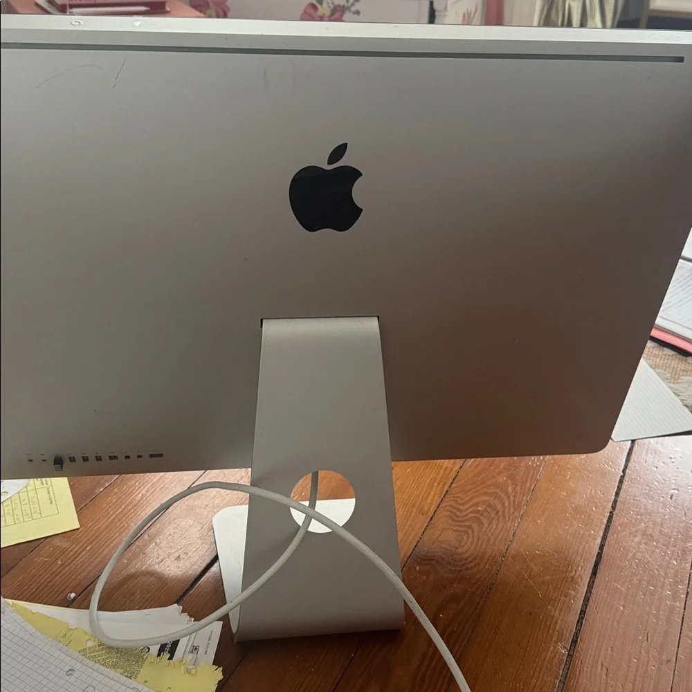 Apple iMac with Silver and Black Design